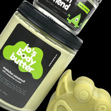 Load image into Gallery viewer, Jo's Matcha Magic Body Butter w/ Serpentine Crystal

